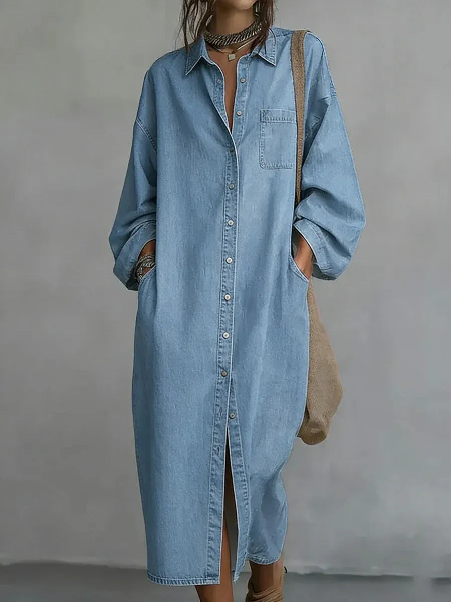New Arrivals🔥 Women's Denim Shirt Dress
