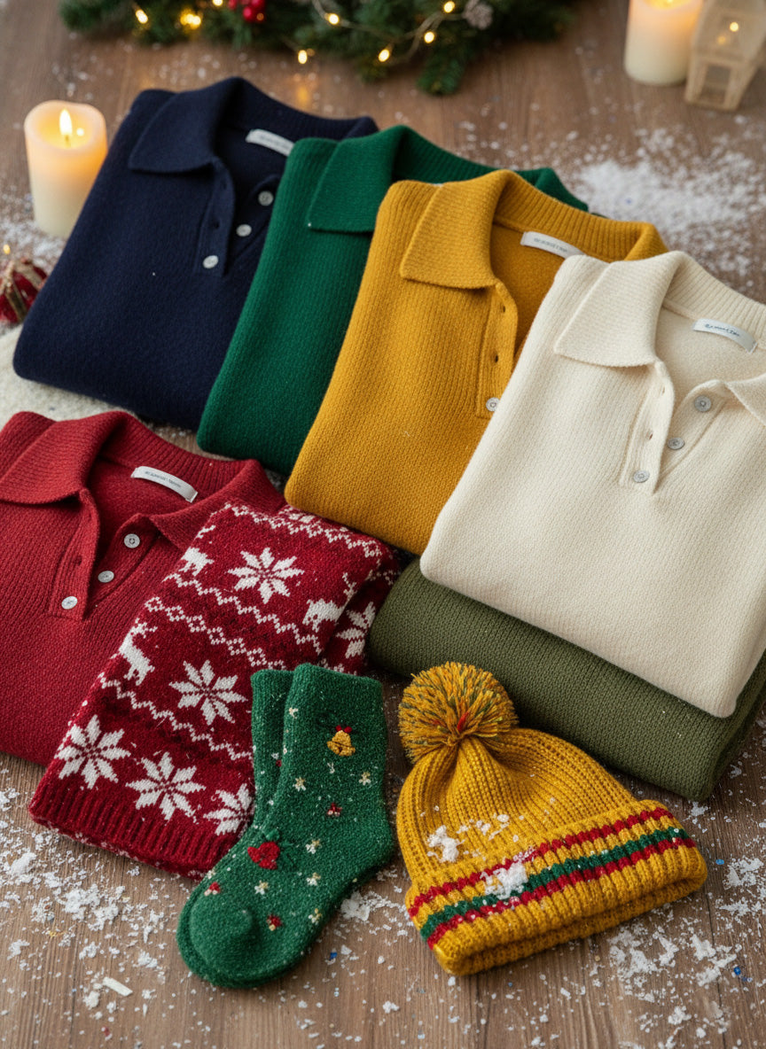 CLEARANCE SALE🔥 Classic Polo Neck Button-Down Solid Color Sweater Top