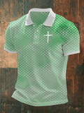 Men's Faith Printed Casual Polo Shirt