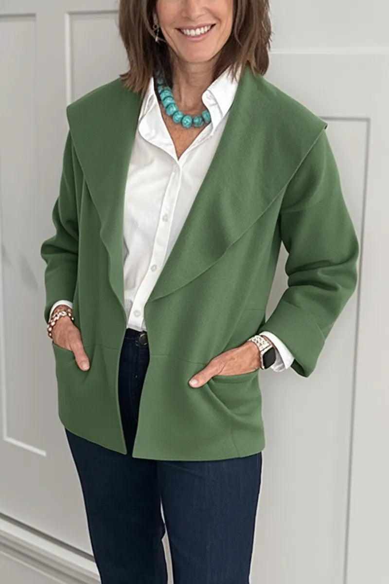 New Arrivals🔥 Casual Lapel Drop Shoulder Cardigan with Pocket