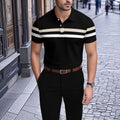 Men's Printed Short Sleeve Polo Shirt 2506000033