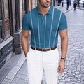Men's Printed Short Sleeve Polo Shirt 2506000034