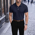 Men's Printed Short Sleeve Polo Shirt 2506000052