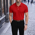 Men's Printed Short Sleeve Polo Shirt 2506000054