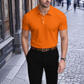 Men's Printed Short Sleeve Polo Shirt 2506000057