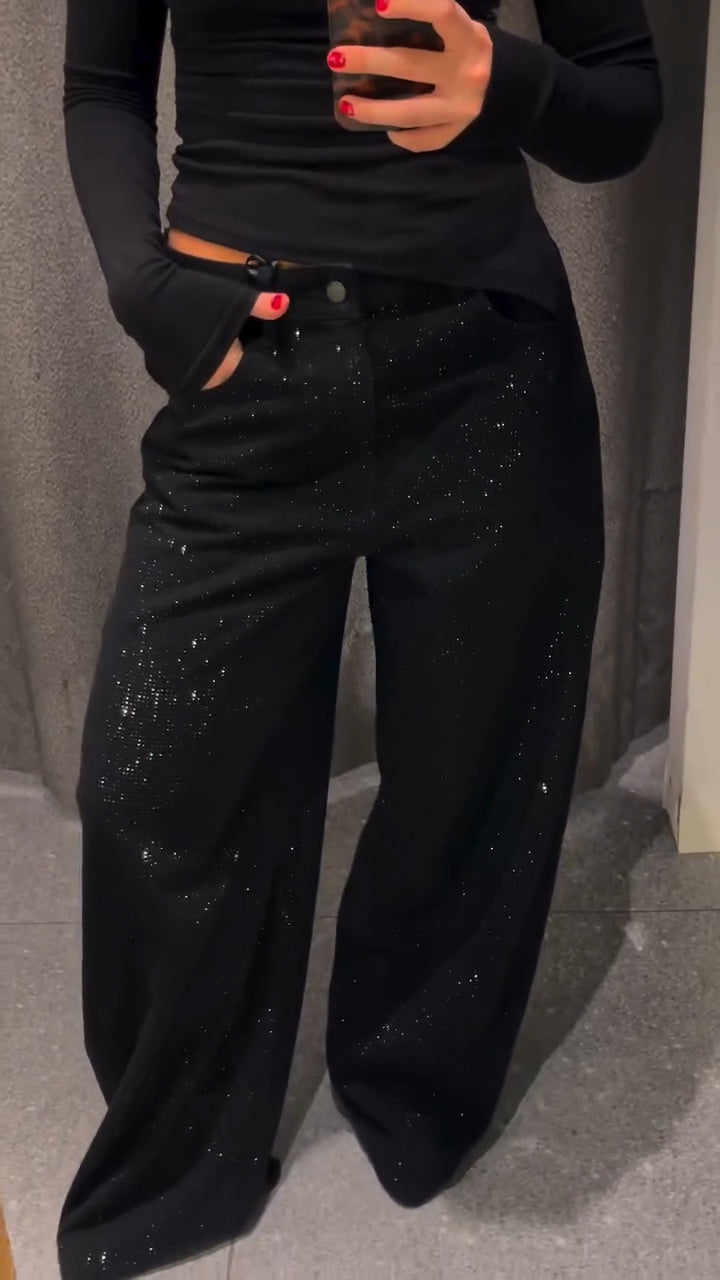 Ladies' Effortless Glam Sequin Pants