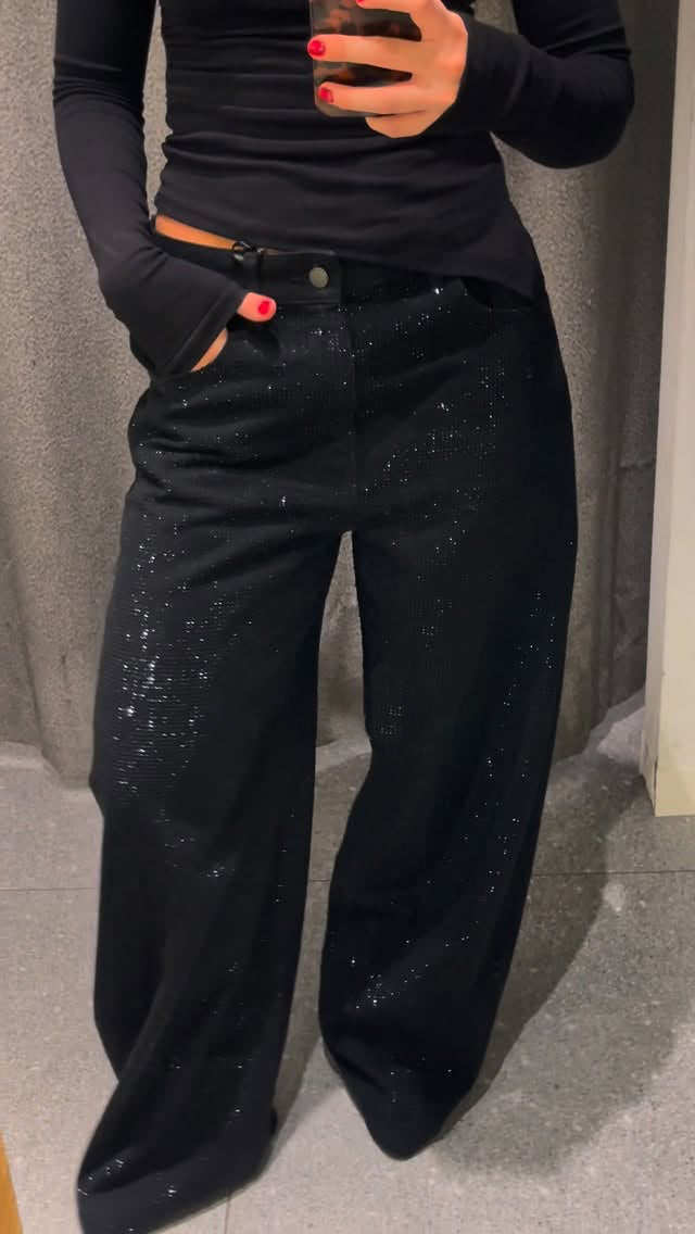 Ladies' Effortless Glam Sequin Pants