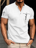 Men's Stylish Casual Faith Waffle Henley Shirt