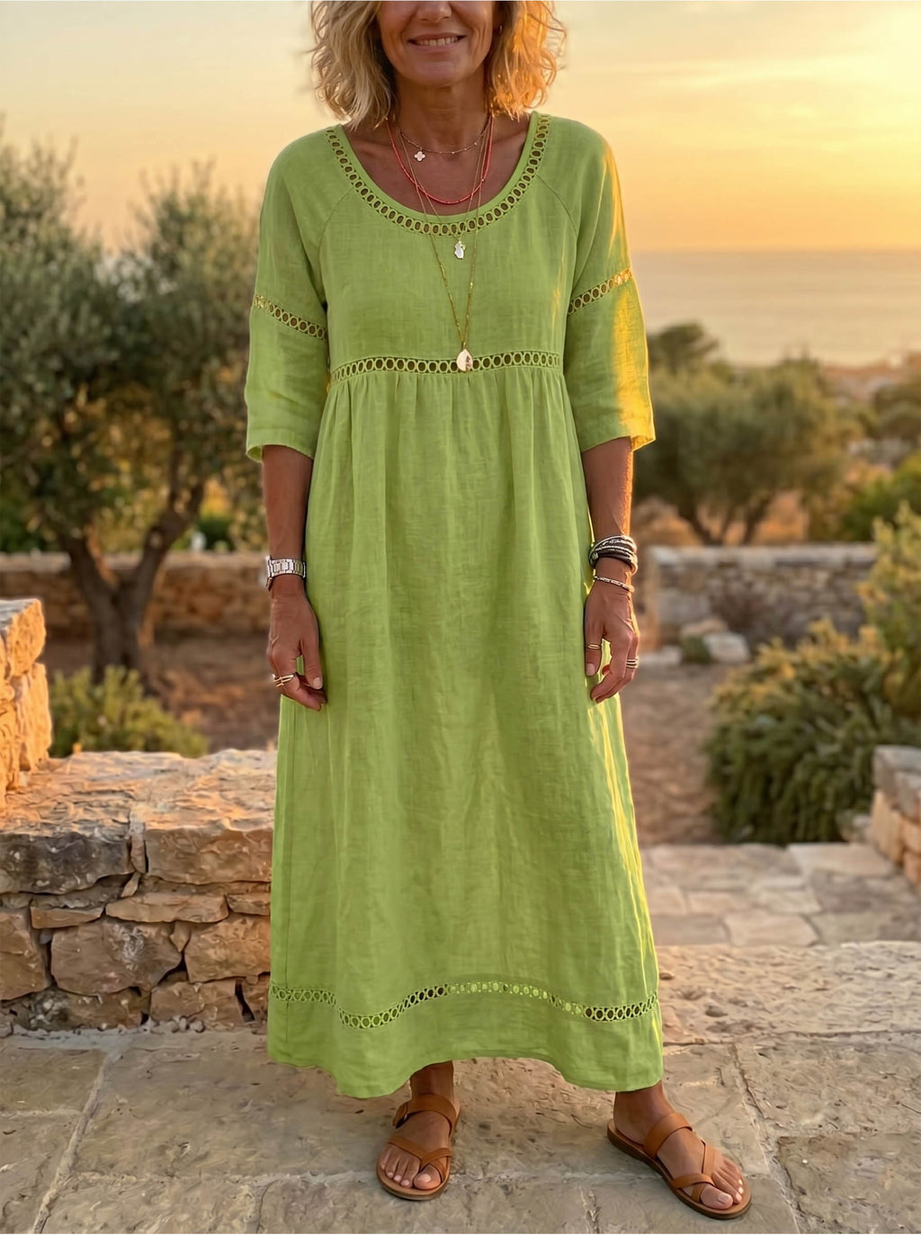 Linen Maxi Dress