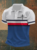 Men's Armor of God Printed Casual Polo Shirt
