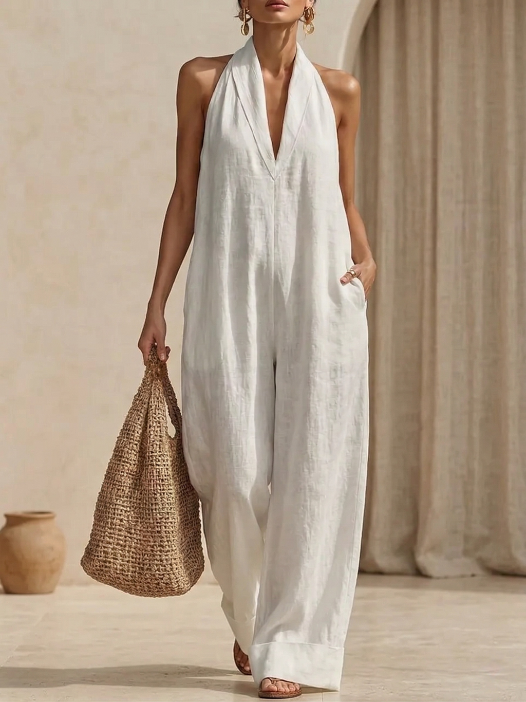 Clearance Sale🔥 Minimalist And Elegant Cozy Linen Jumpsuit