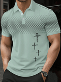 Men's Faith Printed Casual Polo Shirt