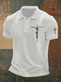 Men's Faith Waffle Fabric Polo Shirt