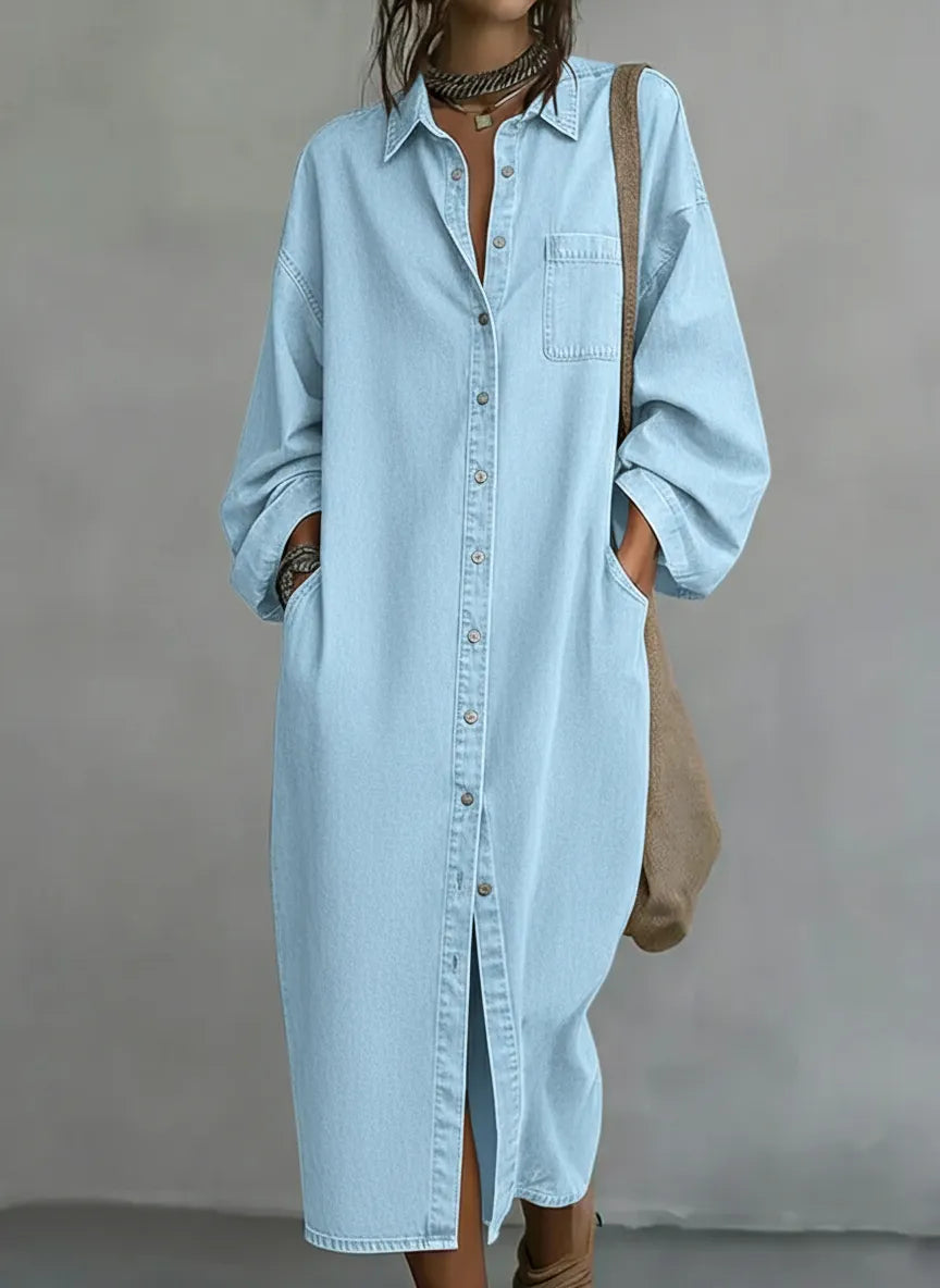 New Arrivals🔥 Women's Denim Shirt Dress