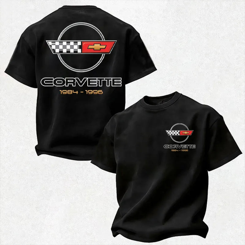 Vette C4 1984-1996 Vintage Logo Cotton Print Men's T-shirt