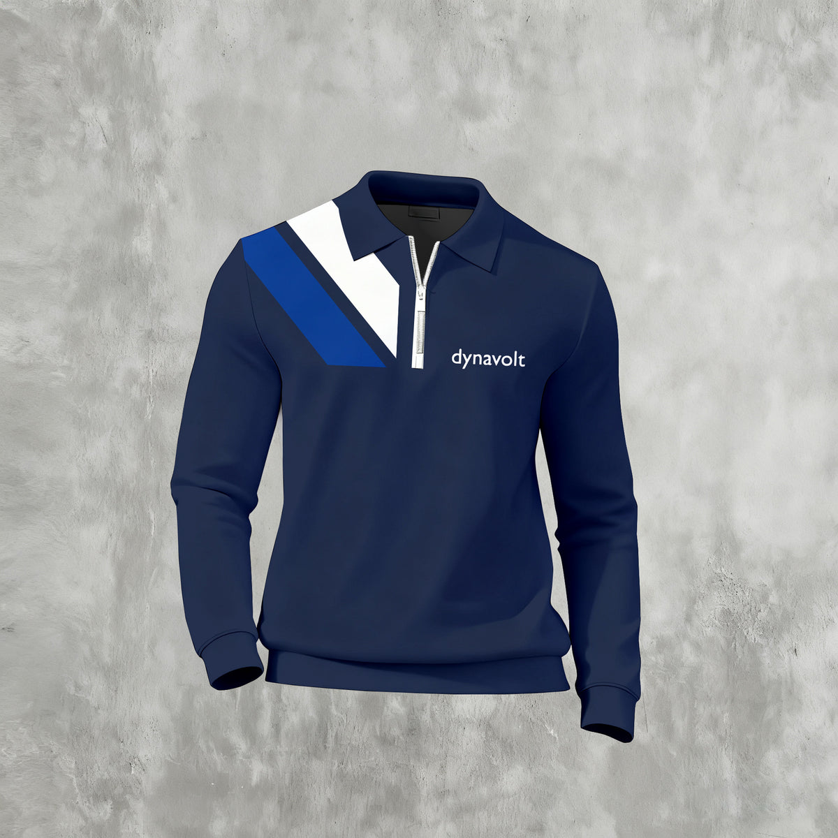 Men's Casual Color Matching Printed Long Sleeves Polo Shirts