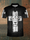 Men's Faith Printed Casual Polo Shirt