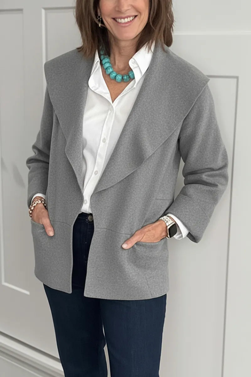 New Arrivals🔥 Casual Lapel Drop Shoulder Cardigan with Pocket