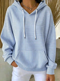 New Arrivals🔥Women Striped Long Sleeve Casual Daily Spring/Fall Hoodie