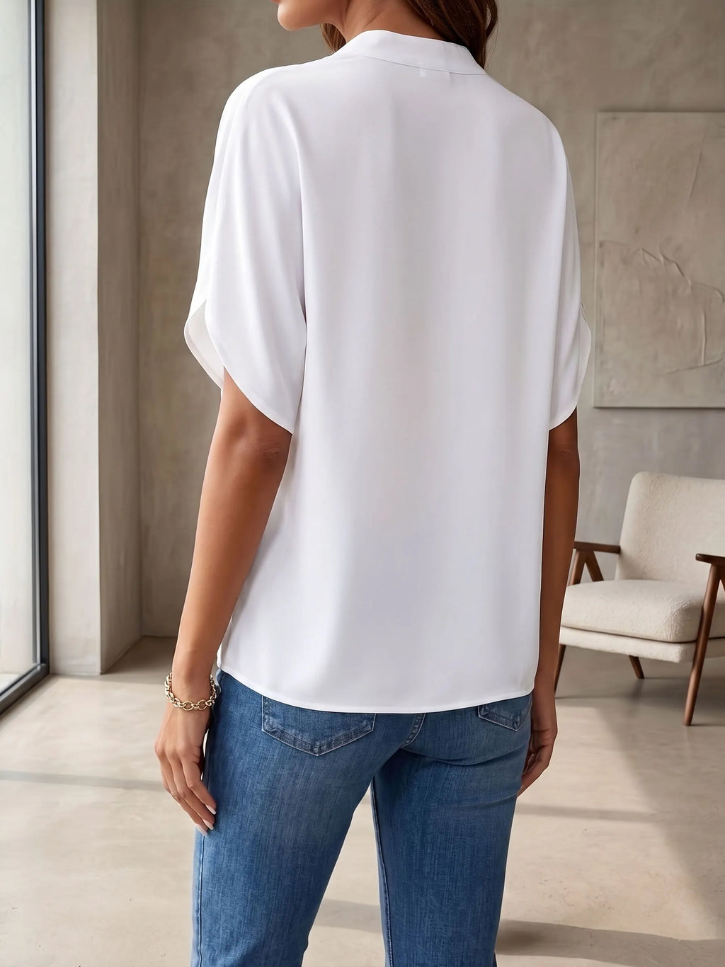 Chiffon V-Neck Top