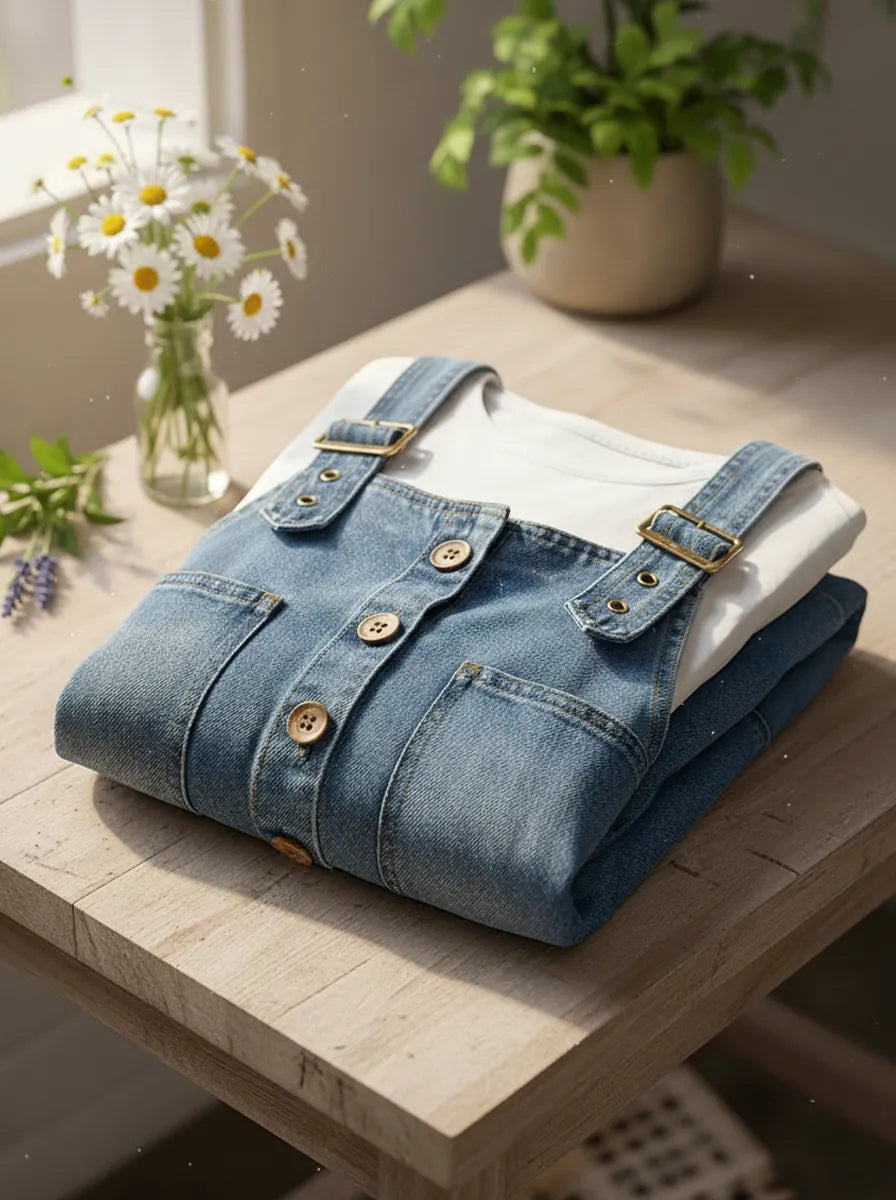 New Arrivals🔥 Women's Denim Jumpsuit With Adjustable Buckle