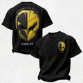 Vette C8.R Carbon Fiber Racing Hardcore Jake Skull Cotton Print Men's T-Shirt