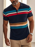 Men's Casual Fashion Color Block Short Sleeve T-Shirt