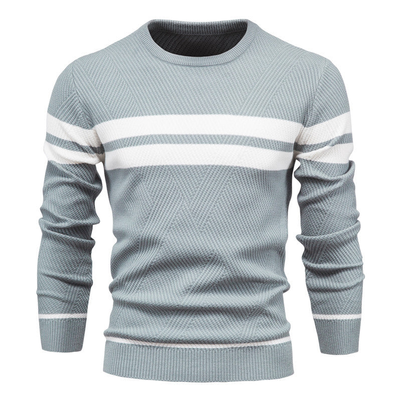 Men's Striped Long Sleeves Sweater