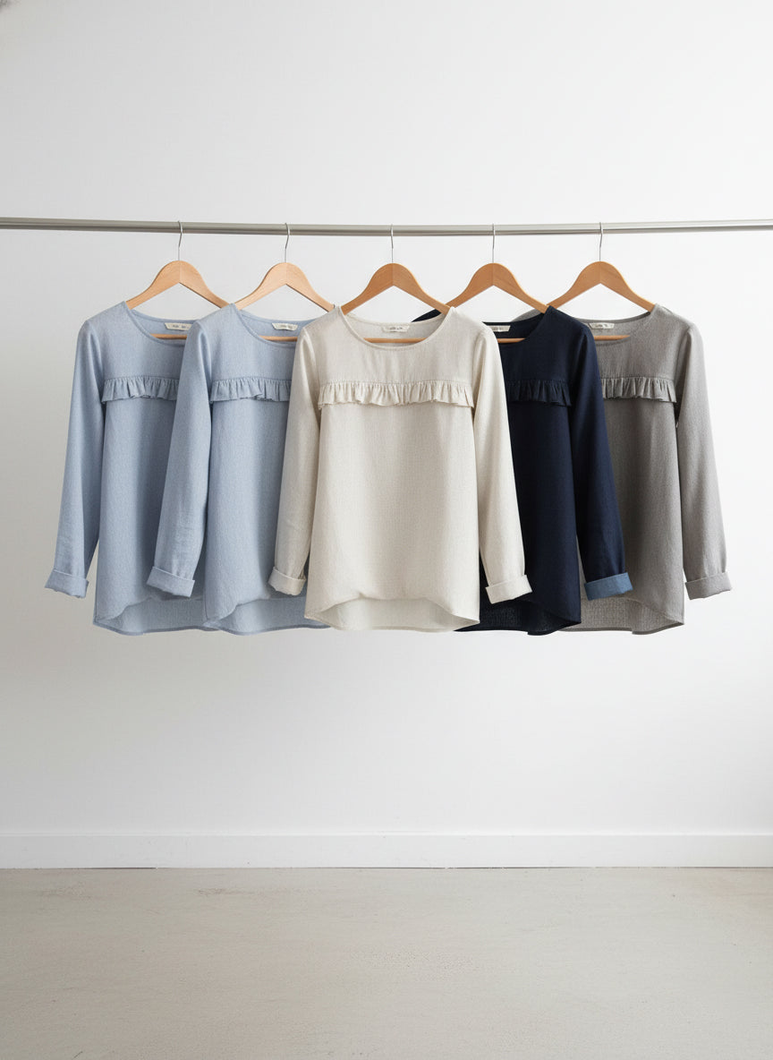 New Arrivals🔥 Women's Round Neck Denim Top