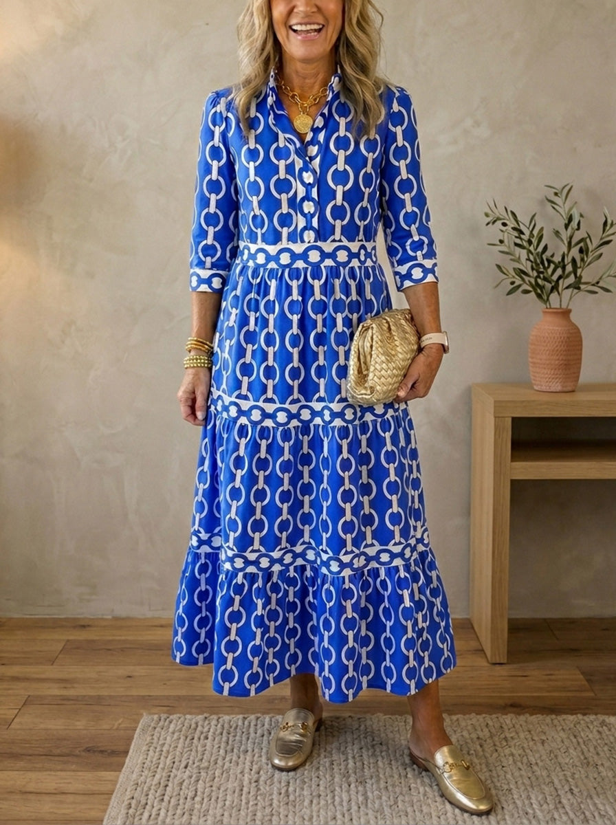 New Arrivals🔥 Chain Print Vintage Party Dresses