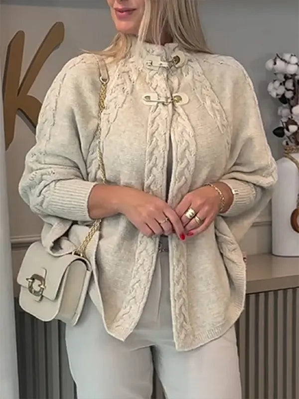 CLEARANCE SALE🔥 Casual Knitting Cardigan Jacket with Buckle