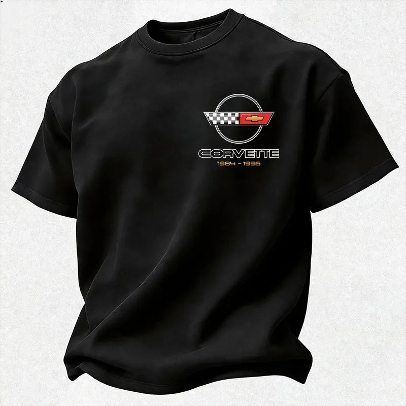 Vette C4 1984-1996 Vintage Logo Cotton Print Men's T-shirt