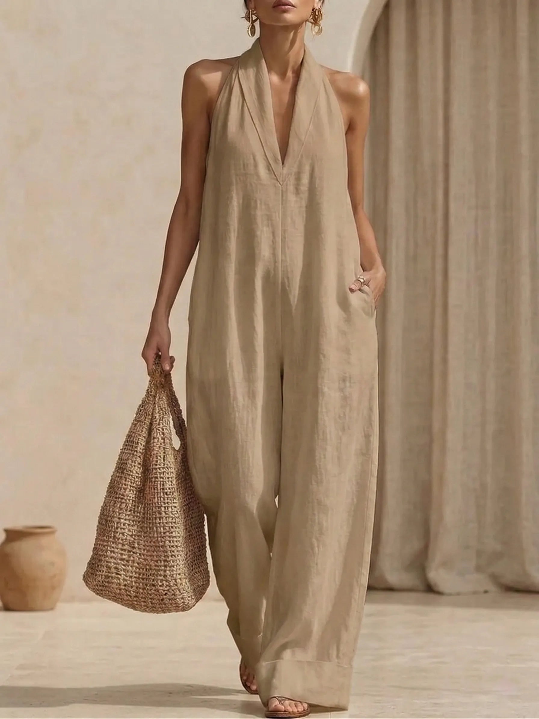 Clearance Sale🔥 Minimalist And Elegant Cozy Linen Jumpsuit
