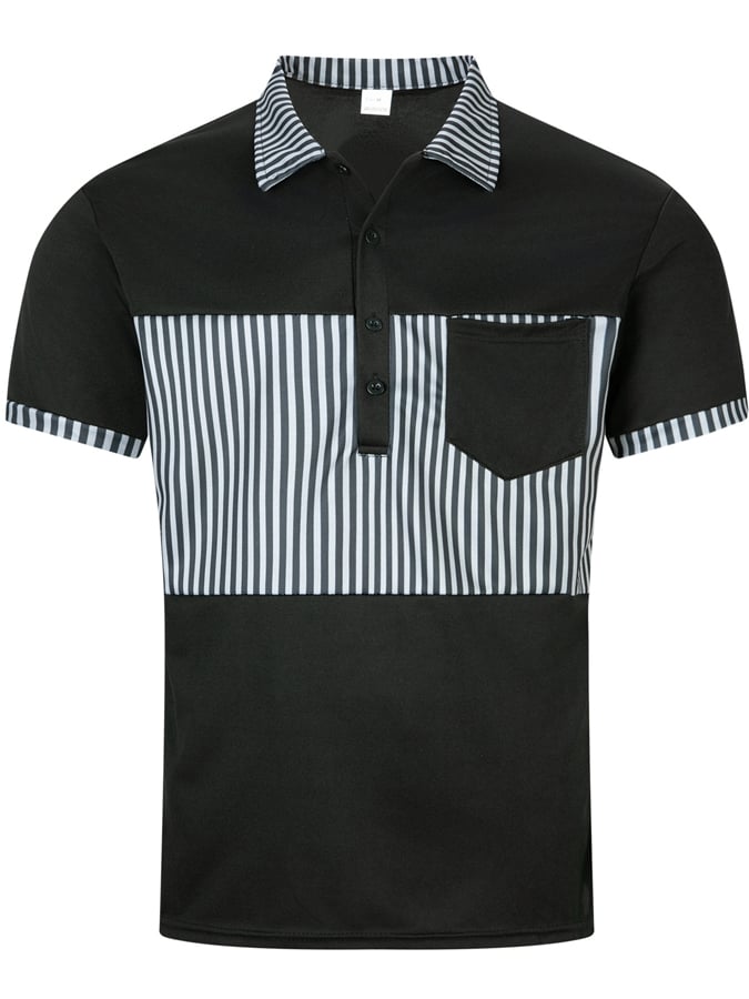 Men's Classic Color Match Casual Business Fashion Polo Shirt