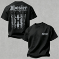 Silver-Gray Worn Striped Racing T-shirt
