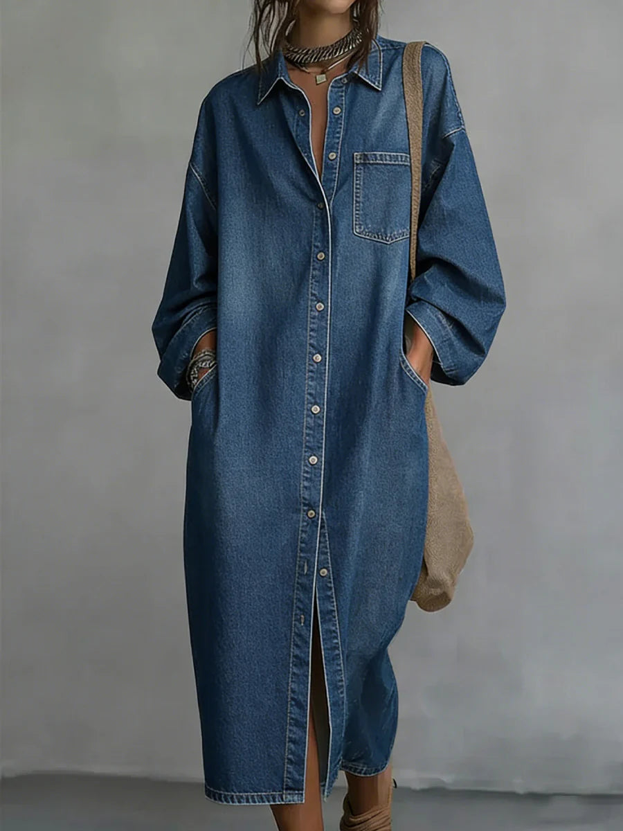 New Arrivals🔥 Women's Denim Shirt Dress