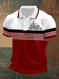 Men's In God We Trust Printed Casual Polo Shirt