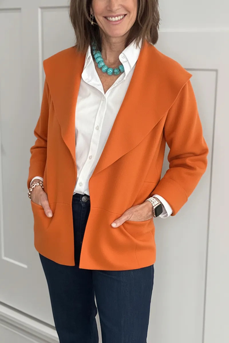 New Arrivals🔥 Casual Lapel Drop Shoulder Cardigan with Pocket