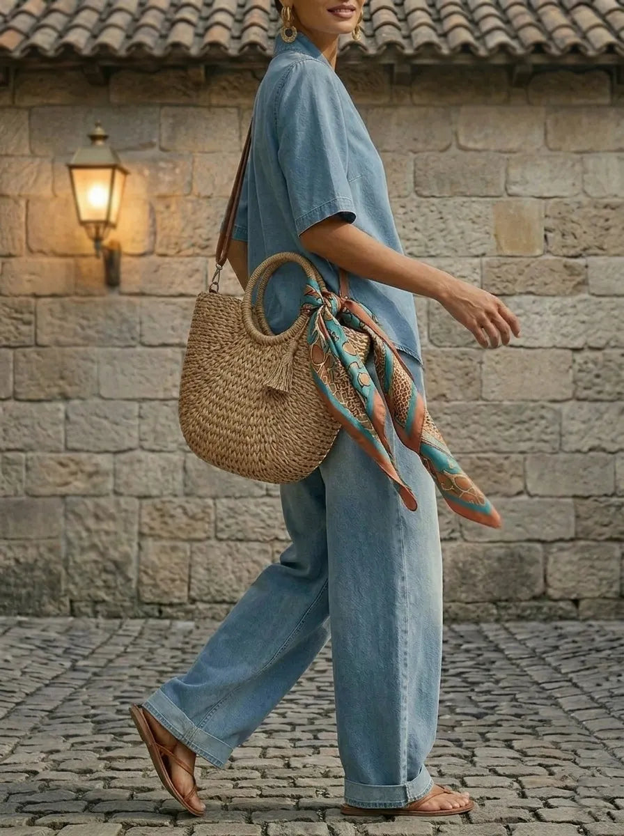 New Arrivals🔥 Women's Casual Cozy Minimalist Denim Two-piece Set