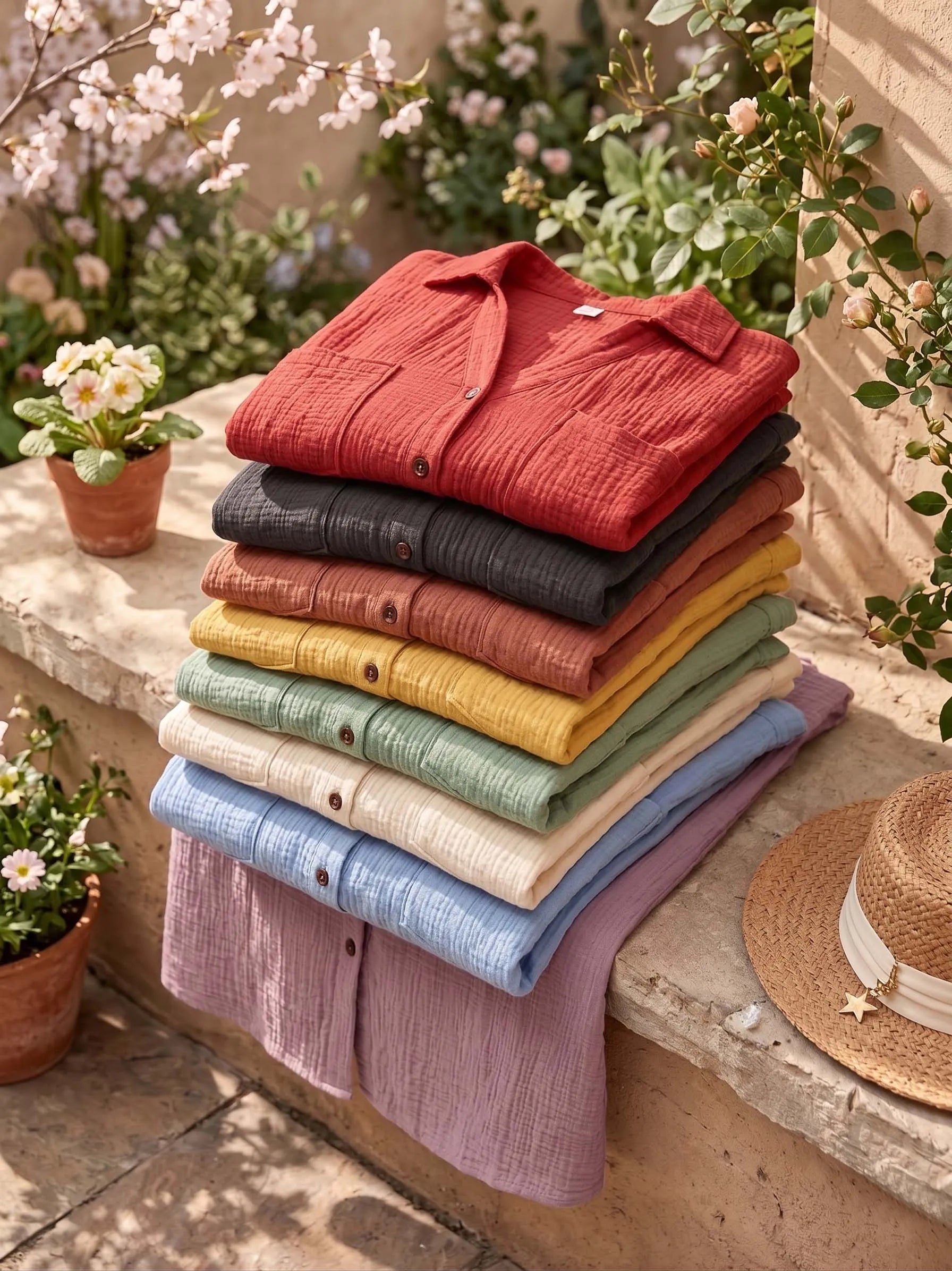 Breezy Cotton Shirt Dress
