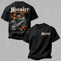 Retro Muscle Car Checkered Flag Racing T-shirt