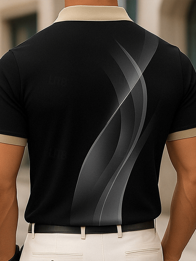 Men's Faith Printed Casual Polo Shirt