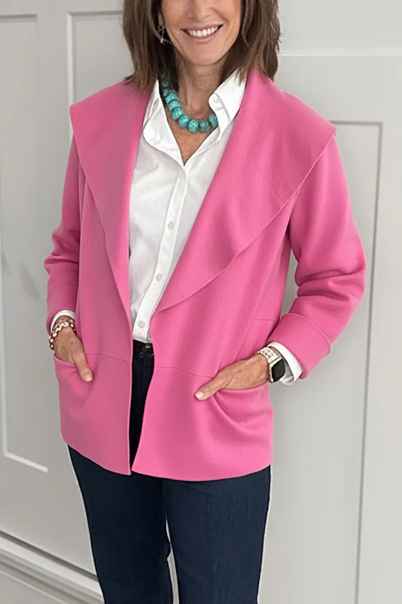 New Arrivals🔥 Casual Lapel Drop Shoulder Cardigan with Pocket
