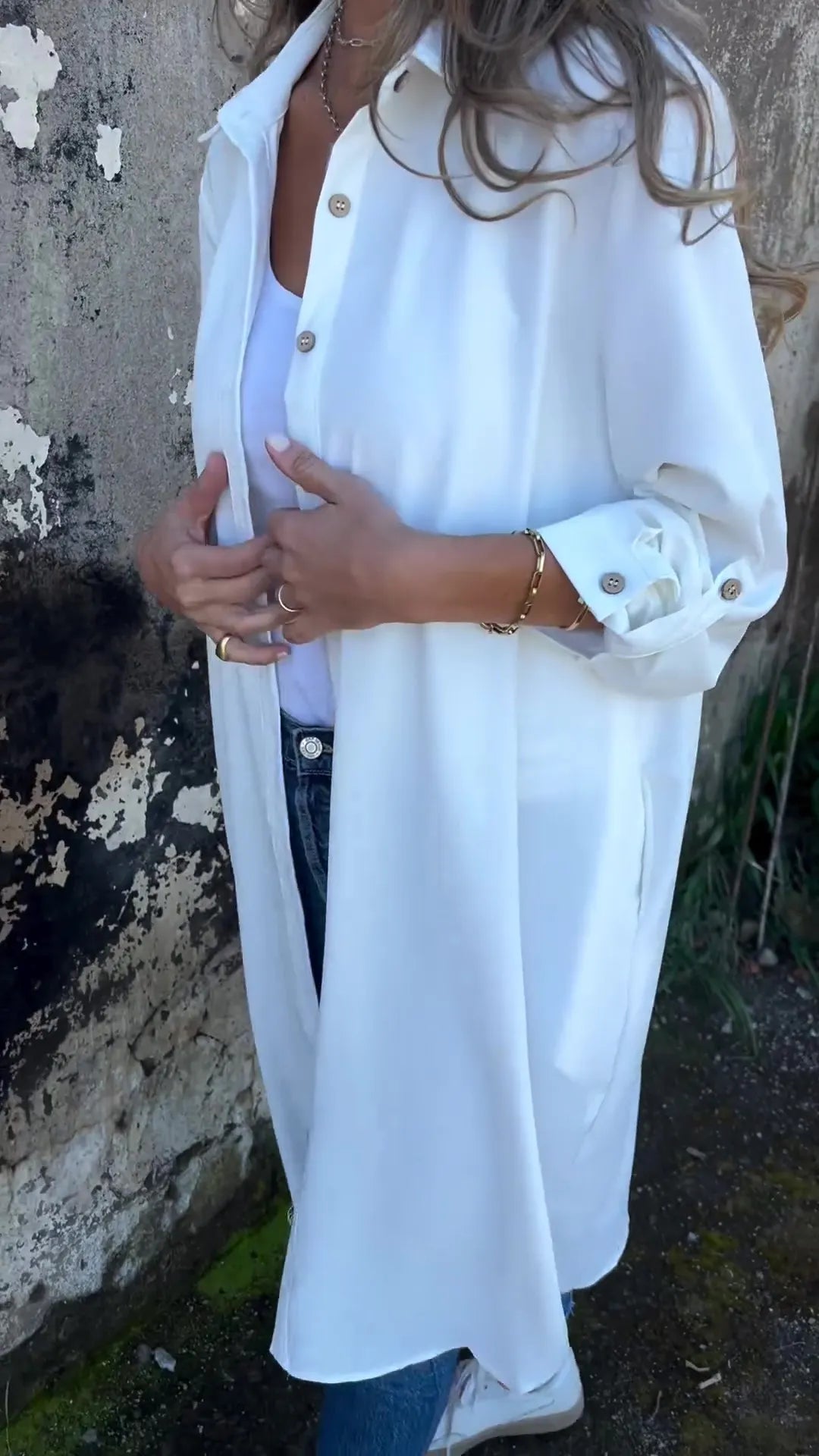 🔥LAST DAY 49% OFF🔥Women's Casual Lapel Solid Color Shirt Coat