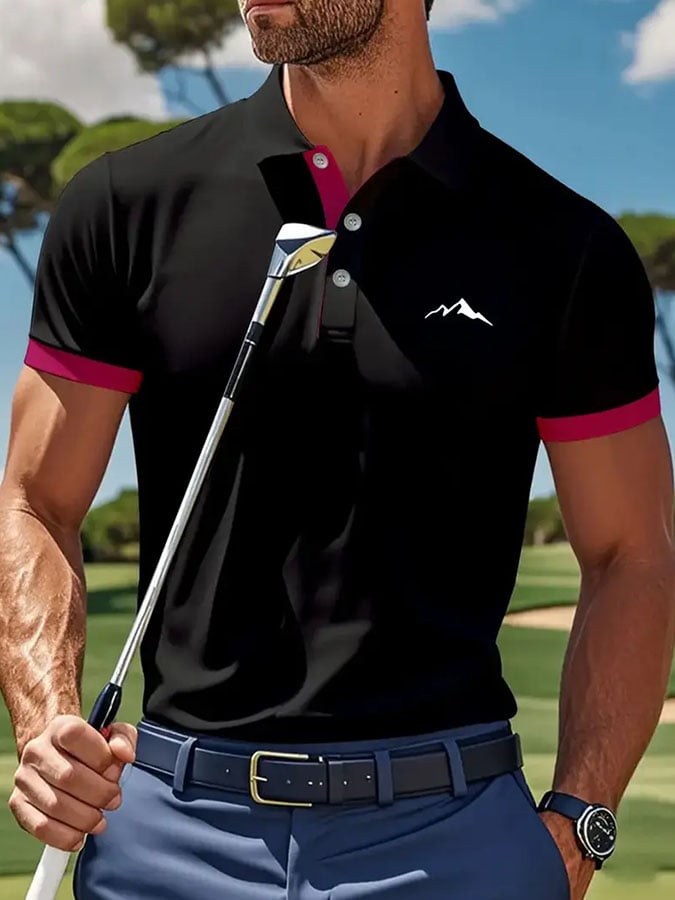 Men'S Casual Classic Golf Polo Shirt