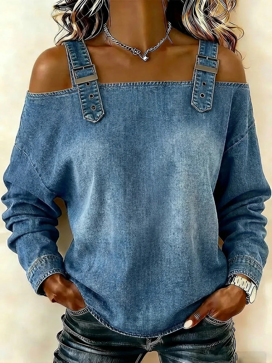New Arrivals🔥 Women's Sleeveless Denim Shirt