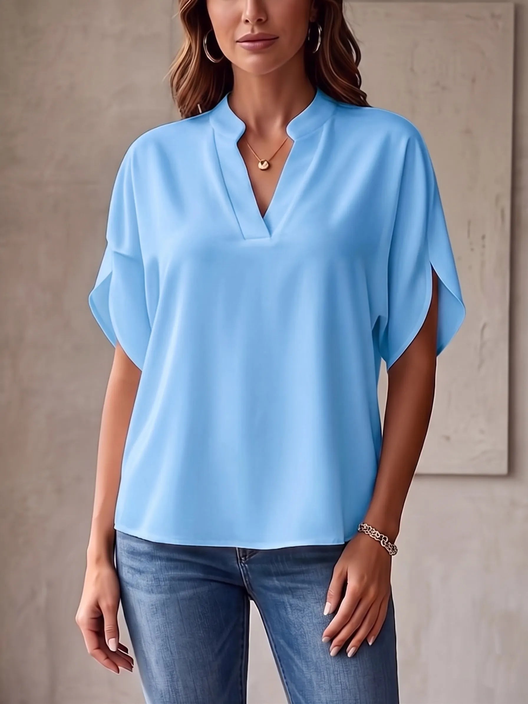 Chiffon V-Neck Top