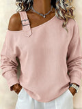 CLEARANCE SALE🌿 Women's Blouse Off The Shoulder Tops Casual Long Sleeve Off Shoulder Long Tops