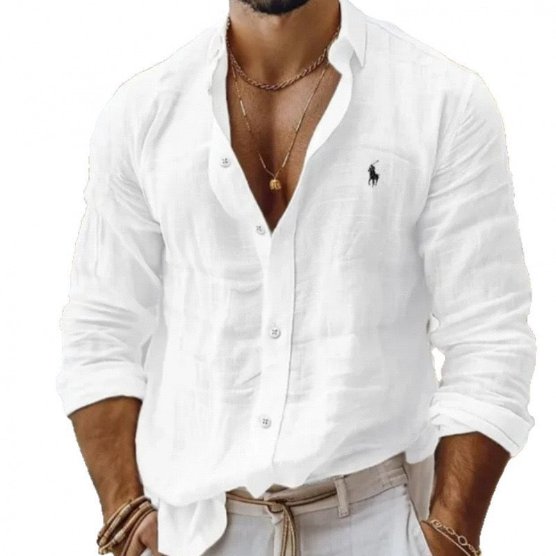 Men's Breathable Linen Shirt