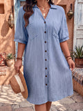 Breezy Cotton Shirt Dress